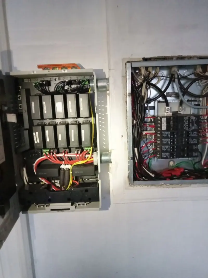 Electrical panel upgrade completed for Security Camera Wiring in Mexia